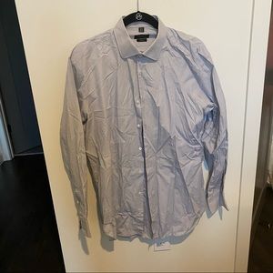 Barneys New York light blue button down